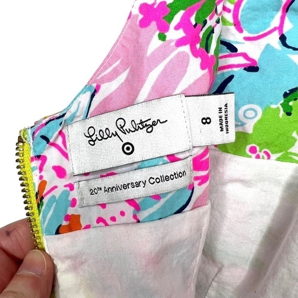 Lilly Pulitzer For Target Nosey Posey Vibrant Floral Preppy Shift Dress Size 8 - Picture 8 of 16